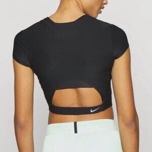 Nike City Ready Running Crop Top in Black